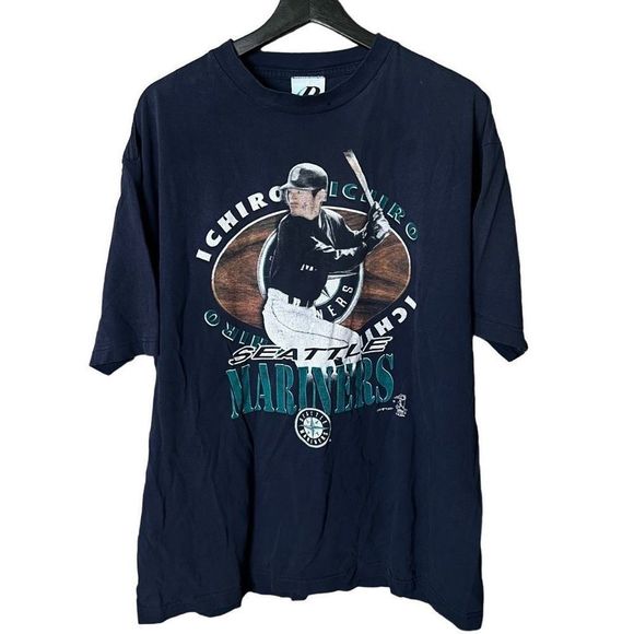 VTG 2001 Seattle Mariners Ichiro T Shirt XL - Picture 1 of 5